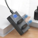 For Gopro Max Action Camera 2 Slot Dual Battery Charger USB Charging Holder