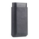 Leather Travel Cigar Holder Protective Storage Box Sleeve Holding 3 Cigars
