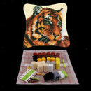 Tiger Embroidery Pillowcase Latch Hook Rug Kits Pillow DIY Cushion Kit
