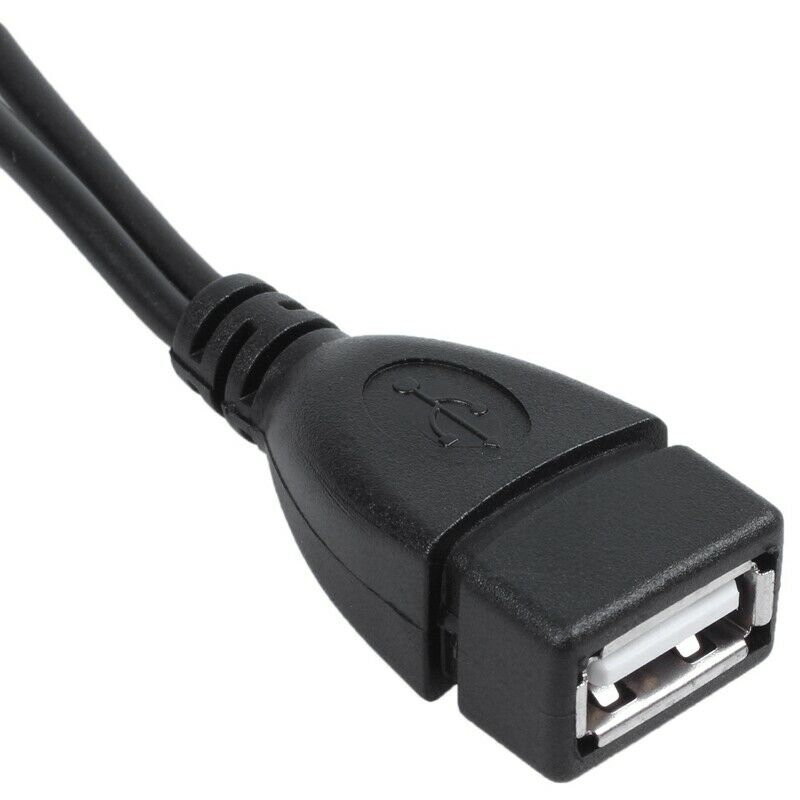 5X(Micro USB Host OTG Cable with Micro USB Power for Nexus 4 5 7 10 Galaxy I9L3)