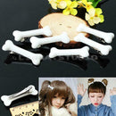 6pcs Women Gril Cute Vivid White Dog Bone Hair Clips Side Band Hairpin Fas FEN