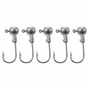 5Pcs Hooks Metal Lead Head Jig Fishing Lures Heads Solid Parts 7G