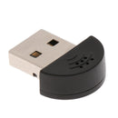 USB Plug Small Mini Desktop Audio Speech Recording Microphone Mic for Laptop