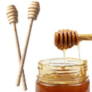 2x Wooden Jam Honey Spoon Wooden Stir Stick Syrup Spoon Dip