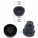 2Pcs Universal Seal Cap Dust Cover 5 Sizes for Car Headlight LED HID Lamp Set