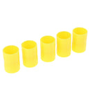 5x Bottle Connectors  Connector Tubes Scientific Experiment Yellow
