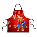 Cooking Kitchen Restauarant Bib Apron Dress Xmas Pattern Party Supplies N