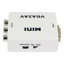 Premium Computer VGA to AV TV Composite RCA S-Video Scan Converter 1080P