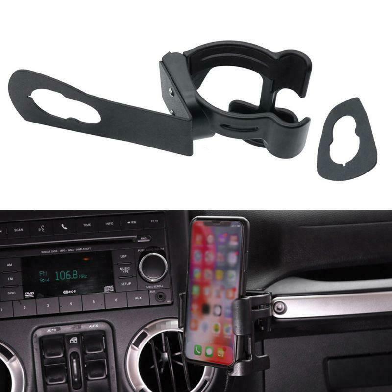 Multi-Function Drink Cup Phone Holder 2 in 1 Bolt-on Stand Bracket for Jeep JK