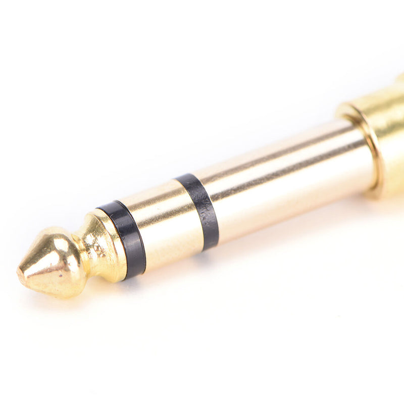 6.5mm 1/4"Male plug to 3.5mm 1/8"Female jack Stereo Headphone Audio Adapter ES