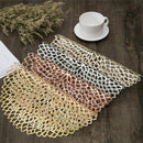 Placemat For Dining Table Pvc Plastic Hollow Insulation Round Baroque Medit E1T2
