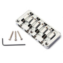 For Bass Guitar L Shape Saddle Parts String Spacing 19mm Chrome 4 String Bridge