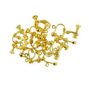 24 Clip On Screw Back Earring Findings Open Loop Jewelry Making DIY Findings