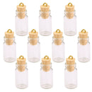 10Pcs Novelty Glass Wishing Bottles, Message Jars Weddings Wish Jewelry Hanging