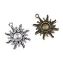 80PCS Hollow Out Star Moon Sun Shape Pendants Bracelets Necklace Jewelry DIY