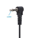 3.5mm Mono Jack Listen Only Transparent Acoustic Tube Earpiece Earphone