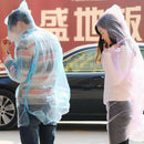 10Pcs Emergency Disposable Rain Coat Raincoat Hood Poncho Camping Travel Hiking