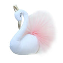 Elegant Swan Throw Pillow Ornament for Photography Props Wedding Decor Pink
