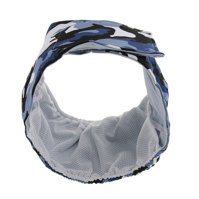 Male Dog Sanitary Physiological Pants Washable Dog Diapers Camouflage Blue