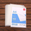 10Pcs Office PP Transparent File Cover A4 File Bag Bag Organizer For Docume S4Z5