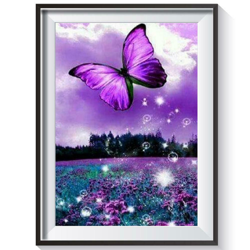 5D DIY Full Drill Diamond Painting Butterfly Embroidery Mosaic Craft Kit