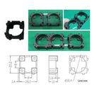 100Pcs 18650 Lithium Cell Cylindrical Battery Case Holder Bracket For Diy B