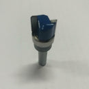 1/4 Inch Shank Hinge Mortise Template Wood Milling Cutter 11.9x45mm Blue