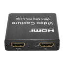Video Capture Card USB 1080P HDMI Game Capture Device with Mic R/L Loop Full HD