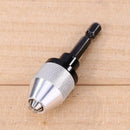 Quick Change Keyless Drill Bit Chuck 0.3-6.5mm Shank Adapter Converter Tool