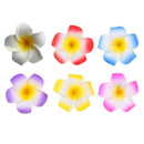 10 PCS Hawaiian Frangipani Plumeria Foam Head Flower Party Beach Hair Clip 8cm