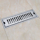 Stainless Steel Floor Drain bathroom Shower Floor Long Square Shower Large