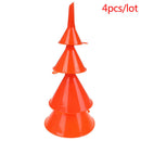 4Pcs/set Durable Plastic Funnel Hand Car Van Fuel Petrol Water Oil Spout PoME