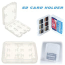 2pcs TF//MS/SD Card Holder Storage Box Micro-SD Card Holder Protector Case Shell