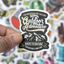 50X Wholesale Skateboard Camping Travel Stickers Vinyl Luggage Decals Stickers