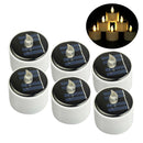Solar Power LED Candle Flameless Solar LED Light Lamp Wedding Home Garden