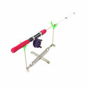 Dual Head Foldable Ice Fishing Rod Pod Stand Holder Rack Bracket Support