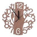 Tree Bird Shaped Wooden Wall Clock for Living Room TV Background Decor Gift
