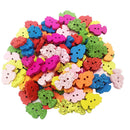 100Pcs Novelty Baby Buttons Cartoon   Shape Sewing Buttons for Clothes