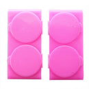 2PC Plastic Nail Art Double Dappen Dish Case Nail Liquid Powder Acrylic W6B4