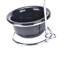 Stainless Steel Shaving Brush Stand Razor Holder Black Shaving Bowl Mug Set Vh3C