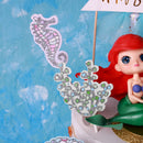 Biling Star Fishtail Shell Starfish Mermaid Cake Topper for Dessert DecorRE