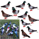 12pcs Doves Realistic Feathered Artificial Craft Birds Garden Yard Lawn Decor