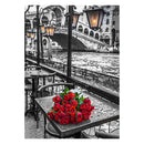 5D Diamond Embroidery Grey Paris Painting DIY Cross Stitch Home Craft Decor