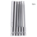 6x100mm Length 2.5-8mm Hex Hexagon Head Screwdriver H2.5/3/4/5/6/8 Bits LRR