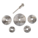 6pcs Mini Circular Saw Blade Set HSS Cutting Disc Rotary Drill Tool Accesso X1Q6