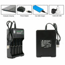 4-Slots Battery Charger Smart Charging For 18650 USB Rechargeable Li-Ion Battery