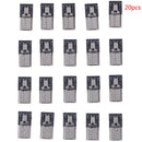20Pcs 4 Pin USB Connector Jack Tail USB Plug Sockect Terminals Male Connect ME