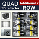 9D 80W Car Led Light Bar 3inch Work Light Flood Led Beams DRL for Truck SUV  Ew