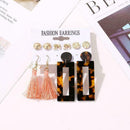 5 Pairs Tassel Earrings Leopard Earrings Women Jewelry Ladies Jewelry Ear S Y5P1