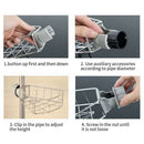 Kitchen Sink Faucet Sponge/Soap Storage Organizer Cloth Drain Rack Holder Shelf
